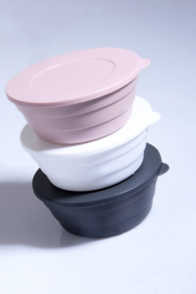 Bev Kitchen 350 Ml Breakfast Plastic Storage Container - 3 Snack Bowls