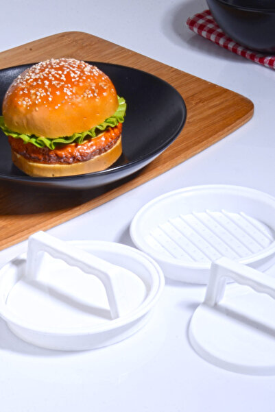 Bev Kitchen أداة عملية لصنع كرات اللحم - قطعتان من قوالب الهامبرغر وكرات اللحم
