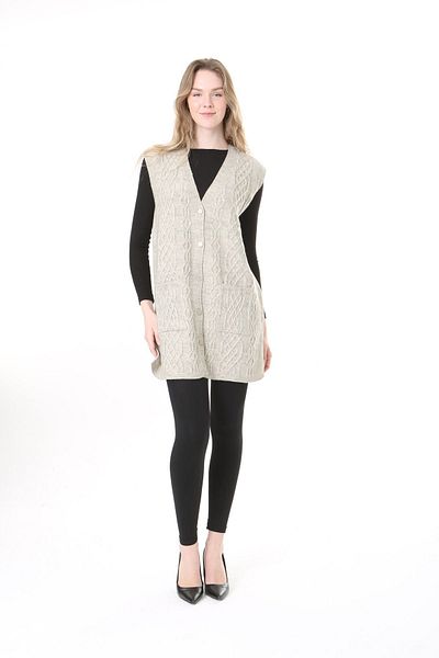 Lamierra Knitwear Harttuş Long Vest