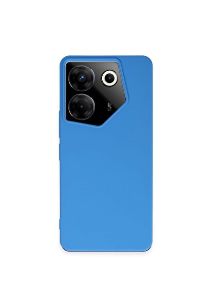 Gpack Tecno Camon 20 Pro 5G Kılıf Premier Lüx Mat Silikon Mavi