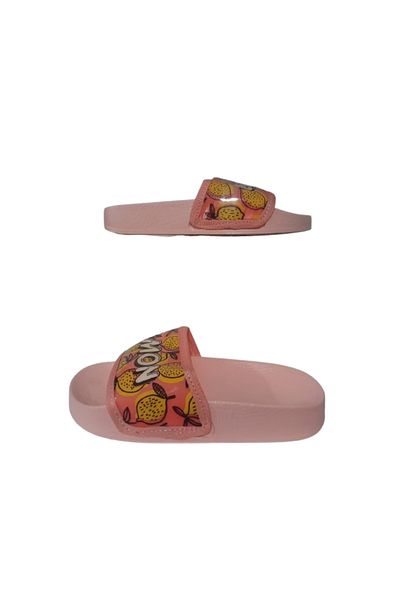 GEZER Παντόφλες για κορίτσια Pink Yellow Lemon - Εξαιρετικά ελαφριές, καθημερινής χρήσης, gzeer10-11