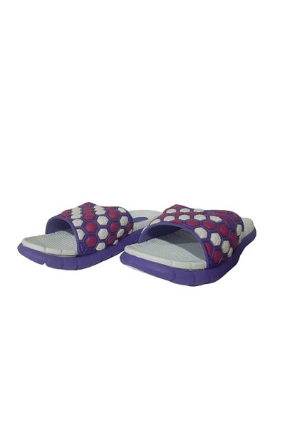 GEZER Papuci pentru fete ultra ușoare violet și alb - talpă dublă, Gzeer21-911