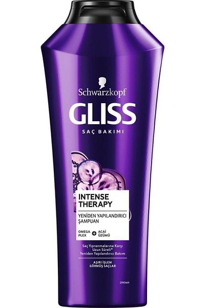 Gliss 360 ml Intense Therapy Restructuring Shampoo with Omega Plex and Acai Grape