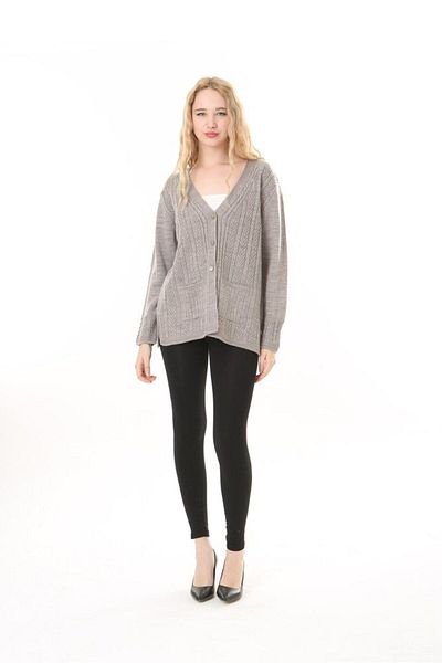 Lamierra Knitwear Embroidered Cardigan
