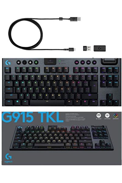 logitech G915 TKL Tenkeyless Lightspeed Wireless RGB Mechanical Gaming Keyboard