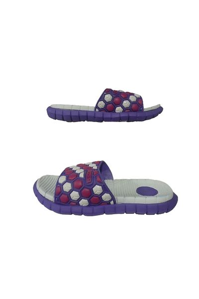 GEZER Papuci pentru fete ultra ușoare violet și alb - talpă dublă, Gzeer21-911