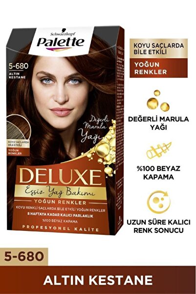 Palette Deluxe 5-680 Altın Kestane Saç Boyası