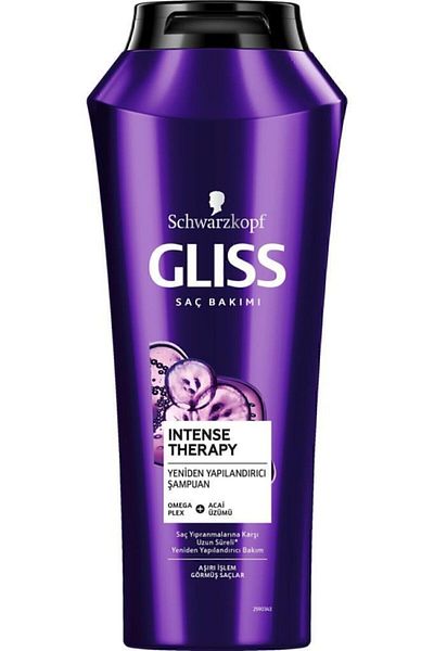 Gliss 500 ml Intense Therapy Restructuring Shampoo with Omega Plex and Acai Grape