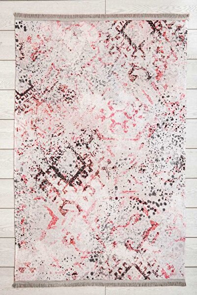 Oriente Home Bohem Desenli Dokuma Halı Mor Yıkanabilir Şönil Makina Halısı Sa...