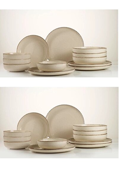 Kütahya Porselen Moderna 24 Parça 8 Kişilik Yemek Takımı Tarçın