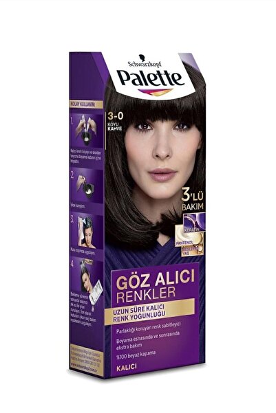 Palette Göz Alıcı Renkler 3-0 Koyu Kahve X 2 Adet