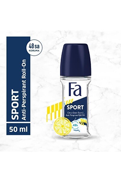 Fa Sport Roll-On 50 ml Erkek Deodorant - 3 Adet 48 Saat Kalıcı Turunçgil Ferahlığı