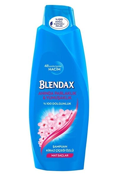 Blendax Anında Parlaklık ve Yumuşaklık Kiraz Çiçeği Özlü 500 ml x4 Şampuan Seti