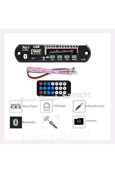 Class Araç Oto Teyp Mikrofonlu Bluetoothlu Mp3 Çevirici Usb 123