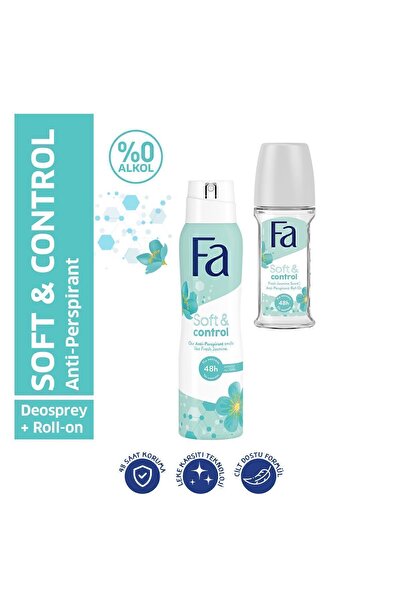 Fa Roll-On Yasemin 50 ml + Deosprey 150 ml Soft & Control Set – Uzun Süre Ferahlık