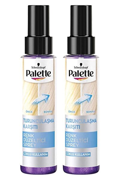Palette Basıc Renk Düzeltici & Turunculaşma Karşıtı Sprey 100 ml X 2 Adet