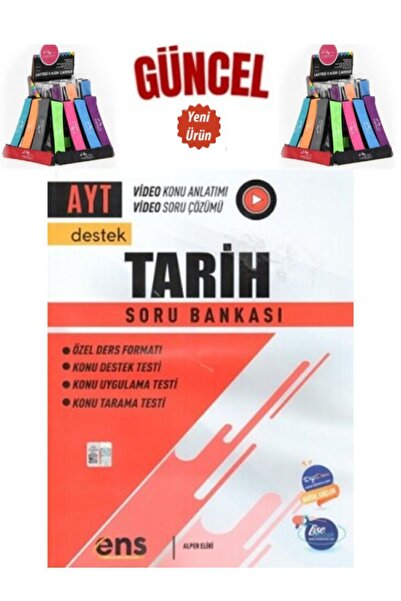 Ens Yayıncılık Güncel AYT Tarih Destek Video Konu Anlatımlı Video Çözümlü Soru Bankası+Kalemlik