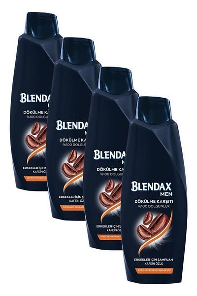 Blendax Caffeine Essence Shampoo - Anti-Hair Loss, 500 ml, X 4 Pieces