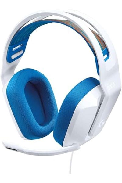 logitech سماعة الألعاب السلكية G335 - بيضاء