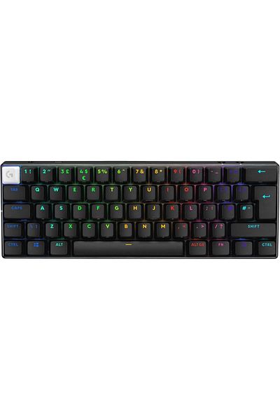 logitech G PRO X 60 LIGHTSPEED Wireless Gaming Keyboard, GX Optical Tactile Switches - Black
