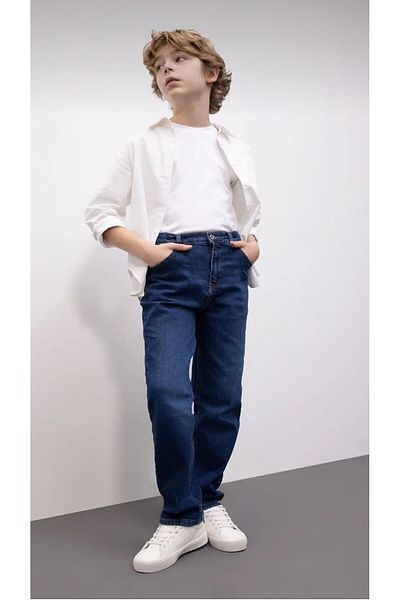 ASL GOLF CLUB Pantaloni skinny din denim albastru închis pentru băiat