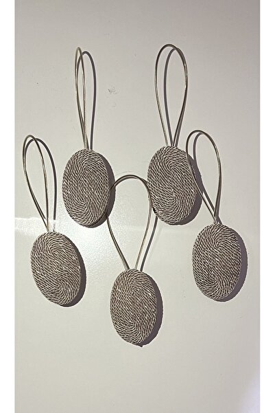 FEDA İSTANBUL Mıknatıslı Perde Mandalı Vizon Renk 5 li