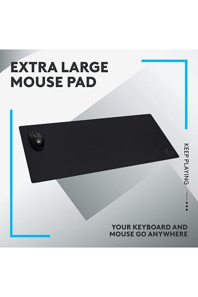 logitech لوحة ماوس ألعاب G840 كبيرة جدًا، 900 × 400 × 3 ملم