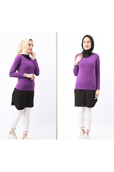 BAV Butik Ayvitrin نصف قميص نسائي أسود