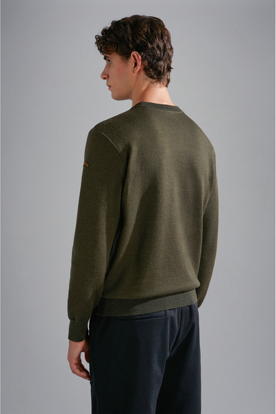 PAUL&SHARK رجل محبوك ROUNDNECK C.Wوول