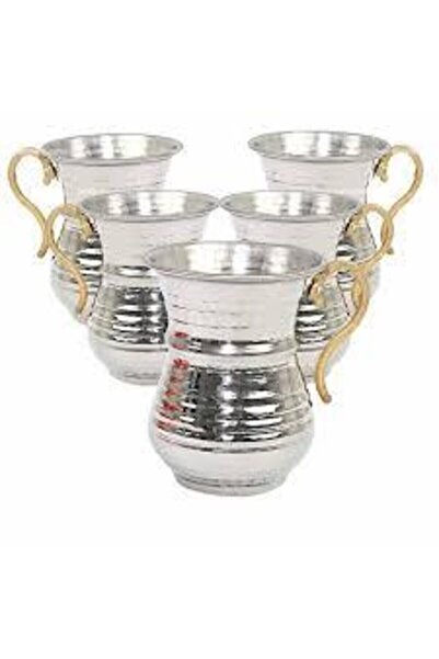 DERYA Krom Ayran Bardağı Otantik Bardak 6 Lı