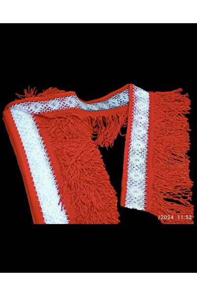 POLATLI OTO AKSESUAR شاحنة شاحنة حمراء بيضاء بطول 1 متر مع شرابة داخلية