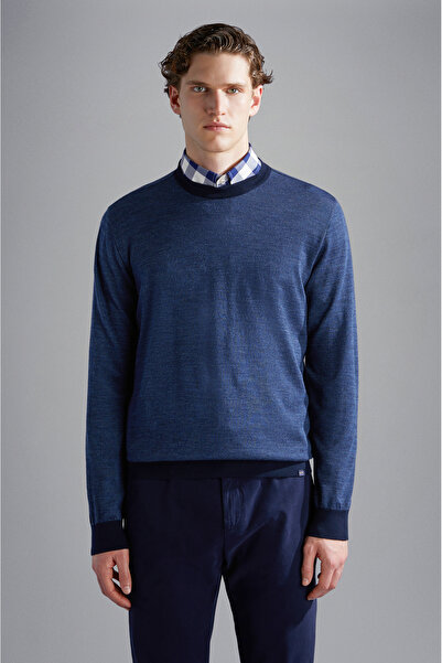 PAUL&SHARK رجل محبوك ROUNDNECK C.Wوول