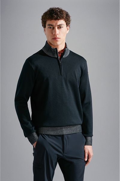 PAUL&SHARK Men's Zipper Pullover - C.W.Wool