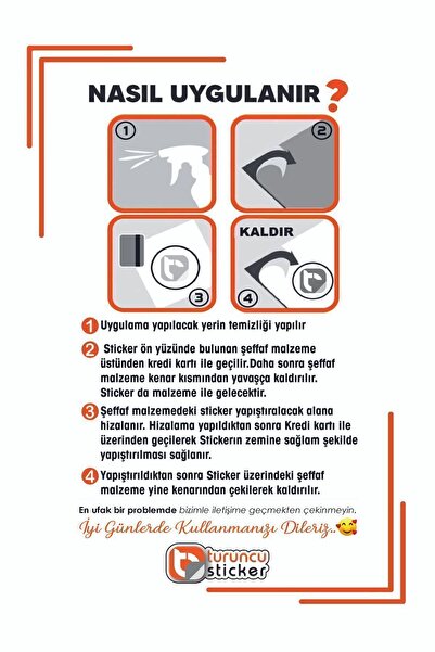 Turuncu Çok Güzelsin Araba Güneşlik Ayna Yazısı -Etiket Sticker 8x2cm