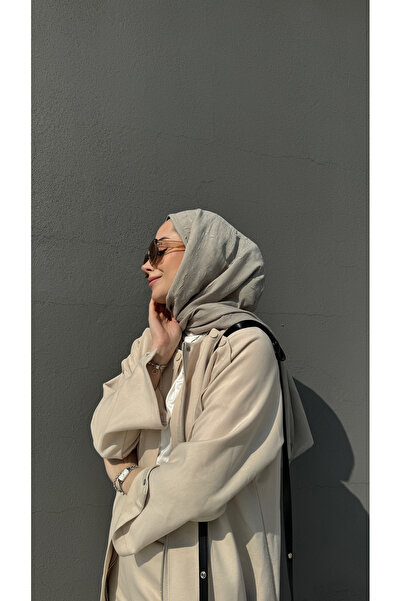 ARMANDA Bamboo Kraş Pattern Shawl - Stone