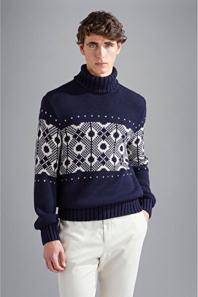 PAUL&SHARK MEN'S WOOLLEN TURTLENECK