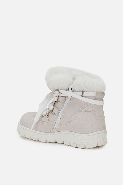 Vicco Μπότες για κορίτσια με φερμουάρ Kappa Beige
