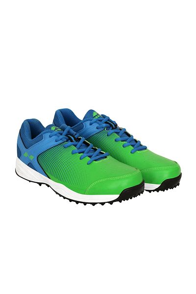 Nivia Men's Field-1 Cricket Shoes | Blue/Green | Mesh Pvc | For Boys and Men | 9 UK, 10 US, 43 EU