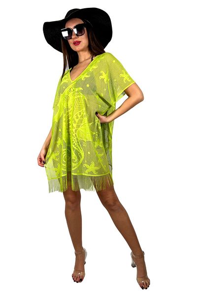 Sinhan Pareo Comfortable and Stylish Beach Dress Sea Horse Pattern - Pistachio Green
