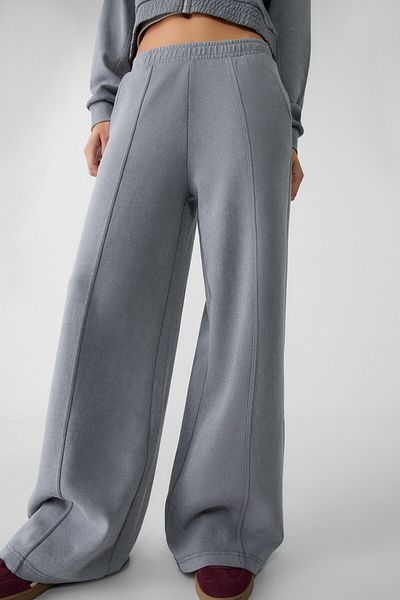 Stradivarius Soft Texture Wide Leg Pants