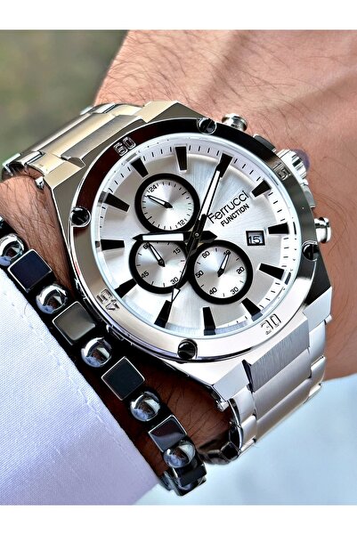 Ferrucci Men's Wristwatch Fcf.13702Fm.01 - Steel Cord