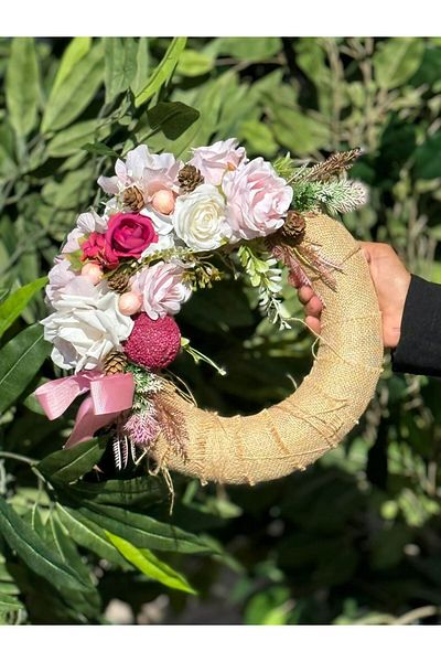 TASARIMHMODA Νο: 16 μοντέλο Στολίδι πόρτας με μοτίβο τεχνητών λουλουδιών
