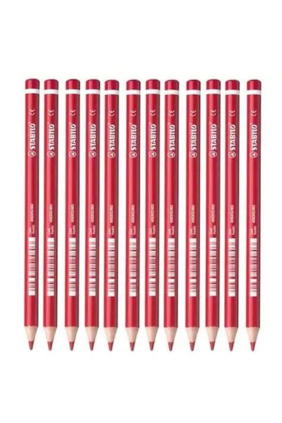 Stabilo Red Pencil Set of 12