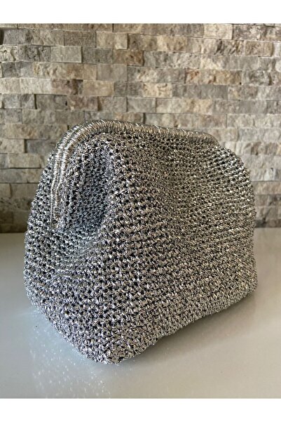 örgü SİMLİ BURSLU EL ÇANTASI