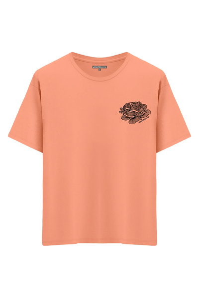 Mounte Bianca Unisex roza - Oversize kroj T-shirt