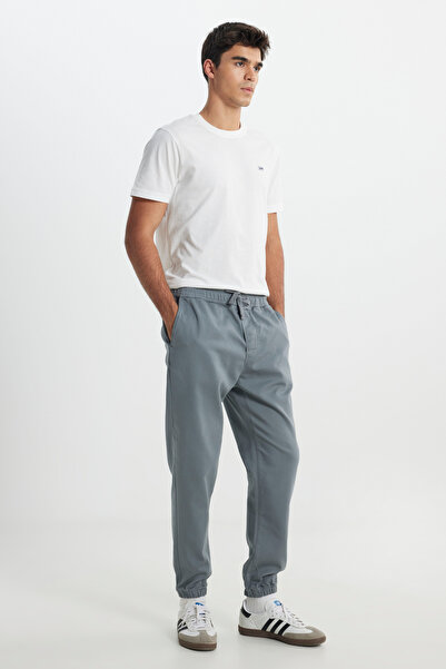 Lee Slim Fit Dar Kesim Normal Bel Dar Paça Lacivert Jogger Pantolon