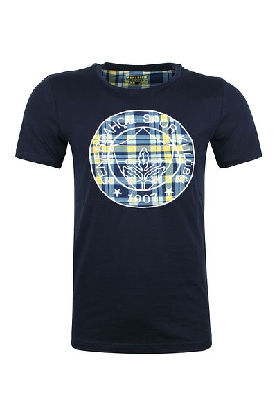 Fenerbahçe Ανδρικό T-Shirt με καρό λογότυπο Tribune