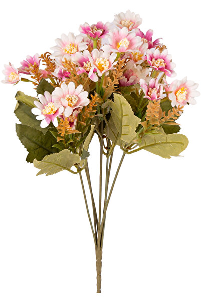Herdekora Buchet de flori artificiale margarete roz-alb 35 cm.