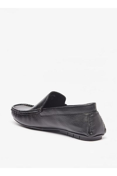 Duchini Men's Solid Slip-On Moccasins