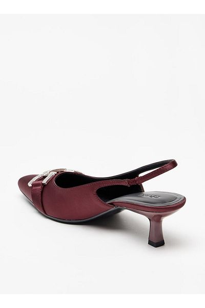 Celeste Women's Embellished Slingback Sandals with Kitten Heels